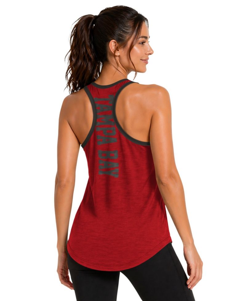 Women's Red Tampa Bay Buccaneers Tater II Racerback Tank Top