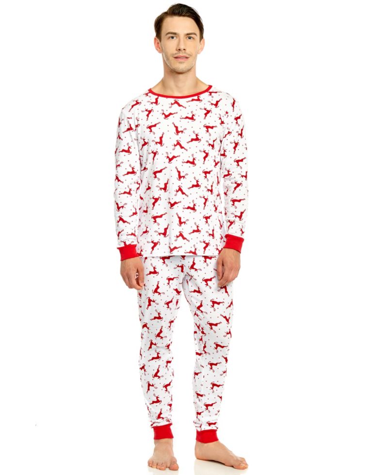 Big & Tall Men s Two Piece Cotton Holiday Pajamas