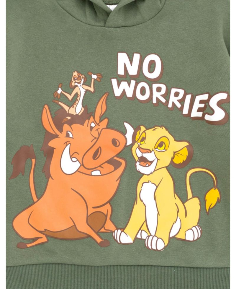 Boys Lion King Fleece Pullover Hoodie and Pants Outfit Set to (18 Months - 10-12)