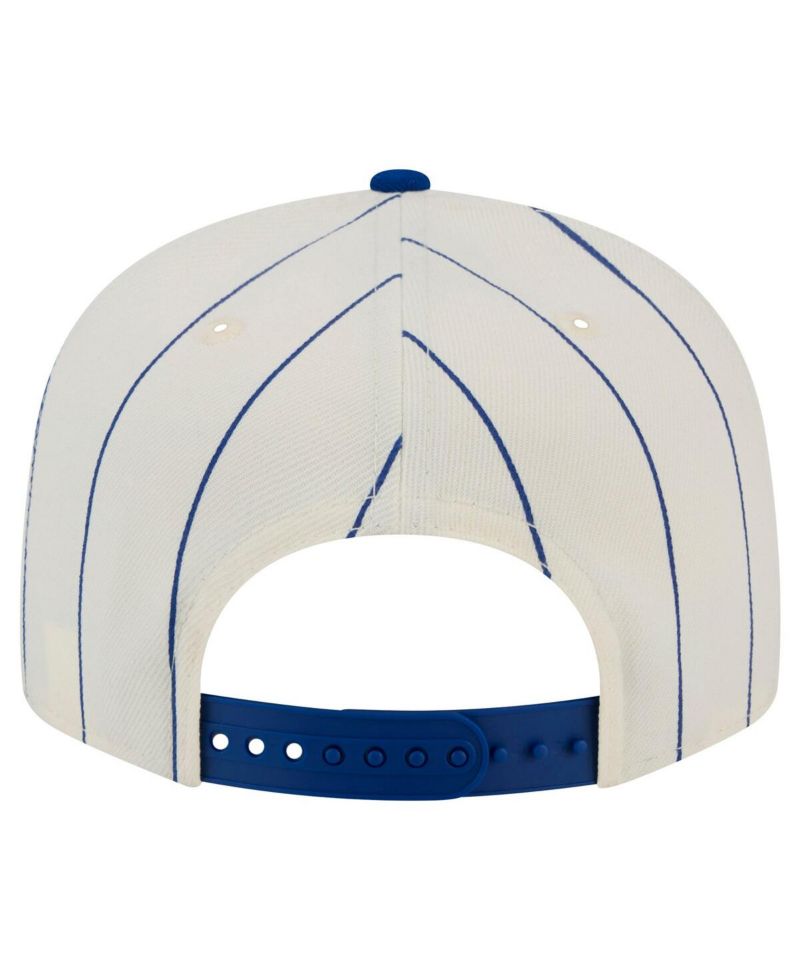 Men's White Atlanta Braves Jersey Pinstripe 9FIFTY Snapback Hat