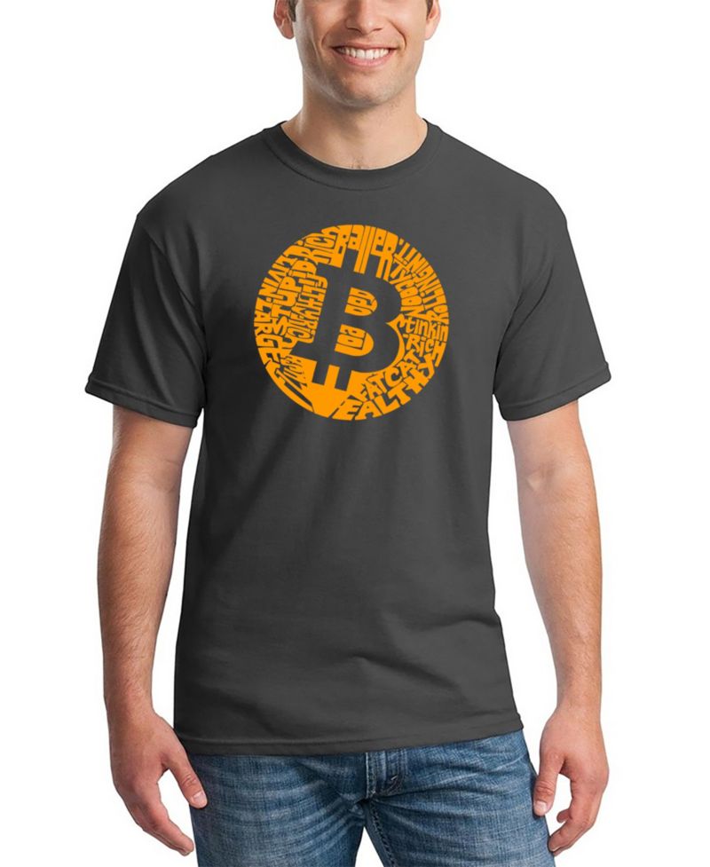 Men's Bitcoin Word Art T-shirt