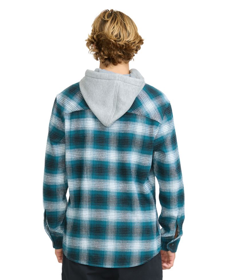 Men's Delton Hooded Flannel Shirt