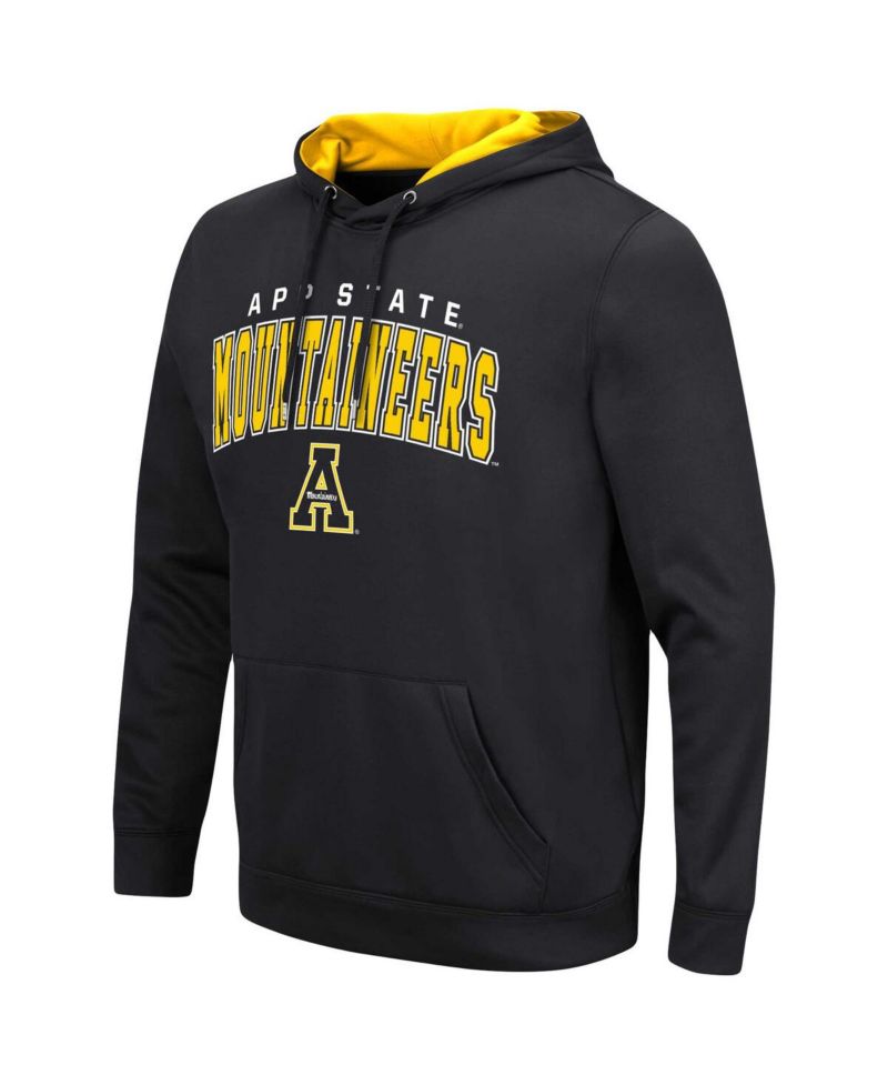 Men's Black Appalachian State Mountaineers Resistance Pullover Hoodie