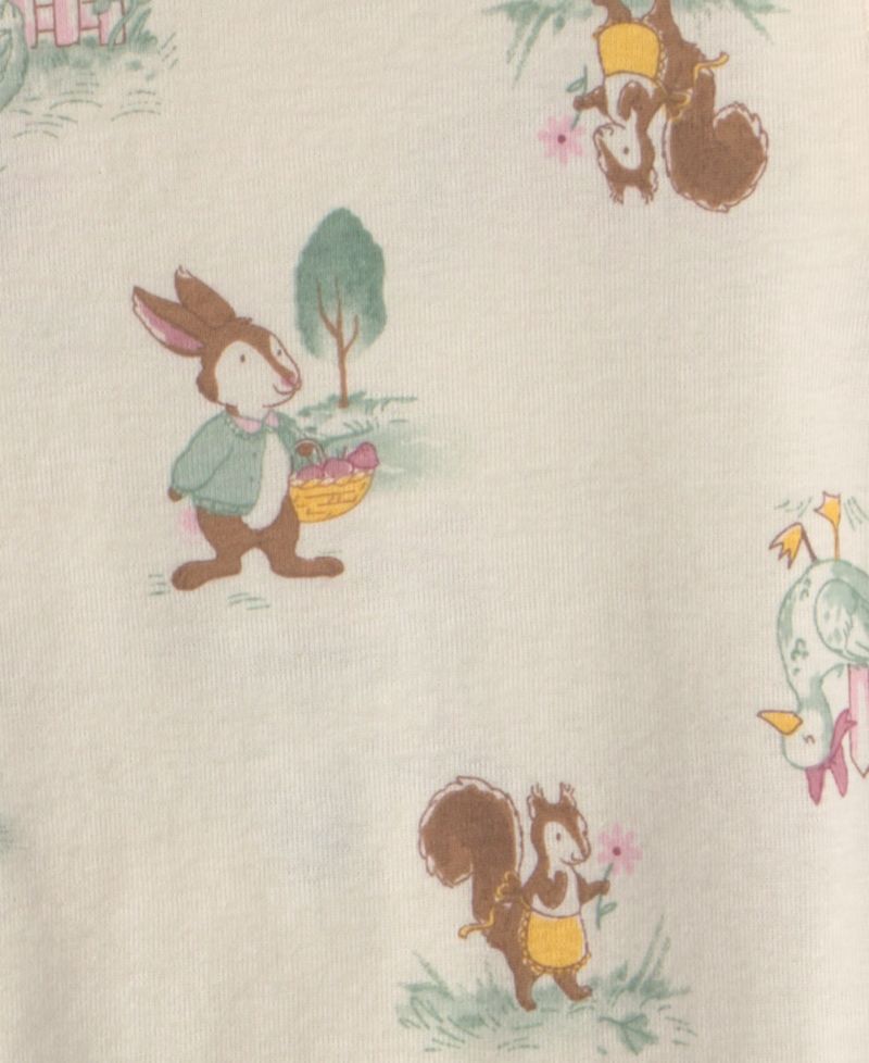 Baby Girls' Country Chicken 100% Cotton Snug Fit Pajama, 4-Piece Set