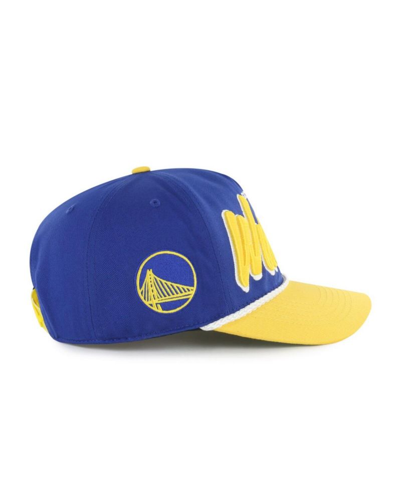 Men's Royal/Gold Golden State Warriors Drop Shadow Rope Hitch Adjustable Hat