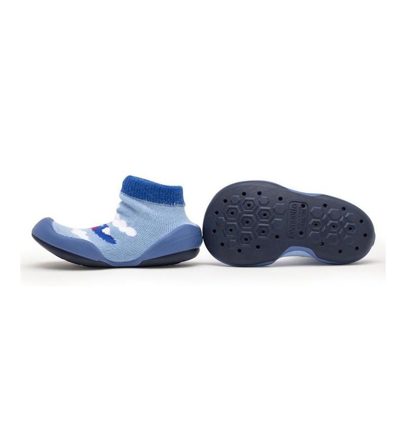 Infant Boy First Walk Sock Shoes Aeroplane