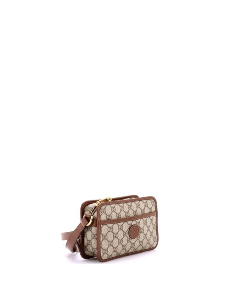 Mini Interlocking G Patch Camera Bag GG Coated Canvas