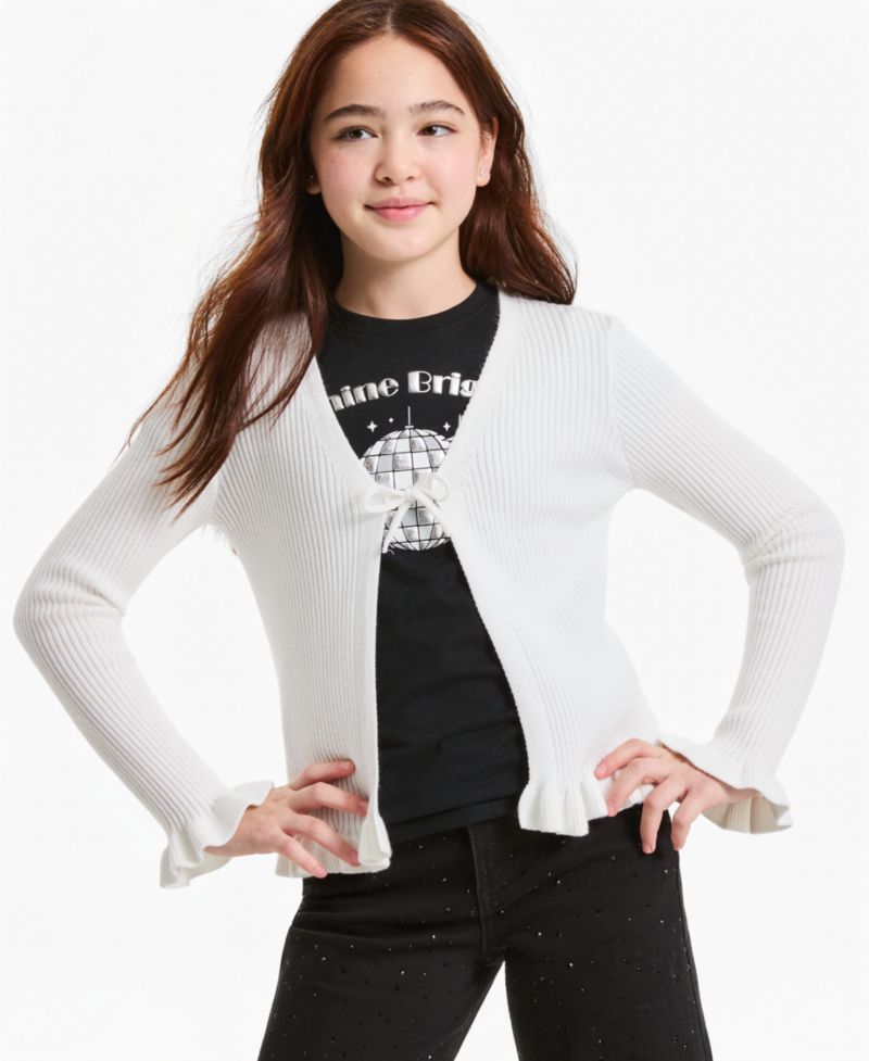 Girls' XS-XL Dreamyarn Tie-Front Cardigan