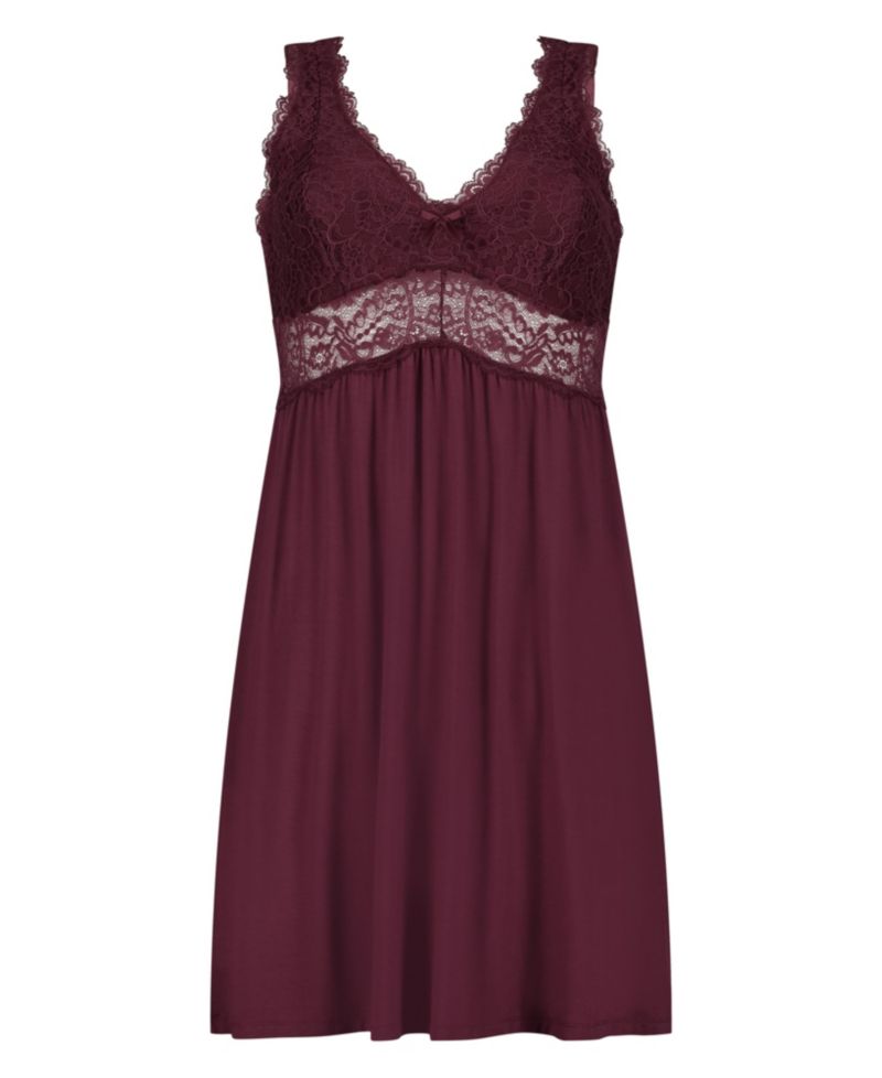Hunkemoller Women's Nora Lace Slip Dress