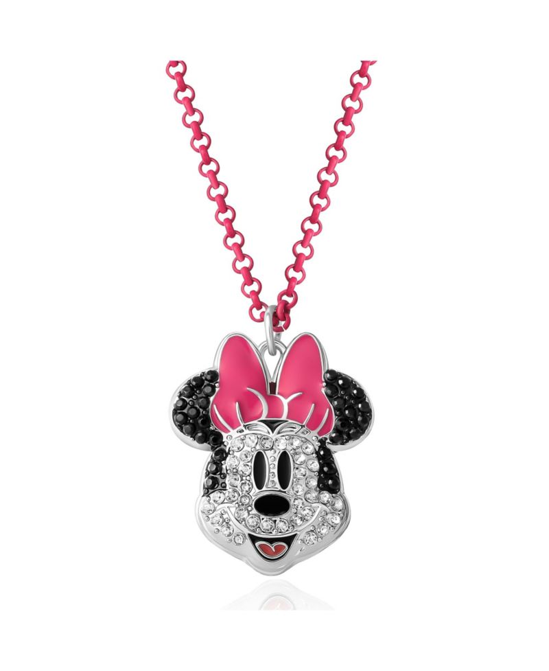 Minnie Mouse Pave Pink Necklace