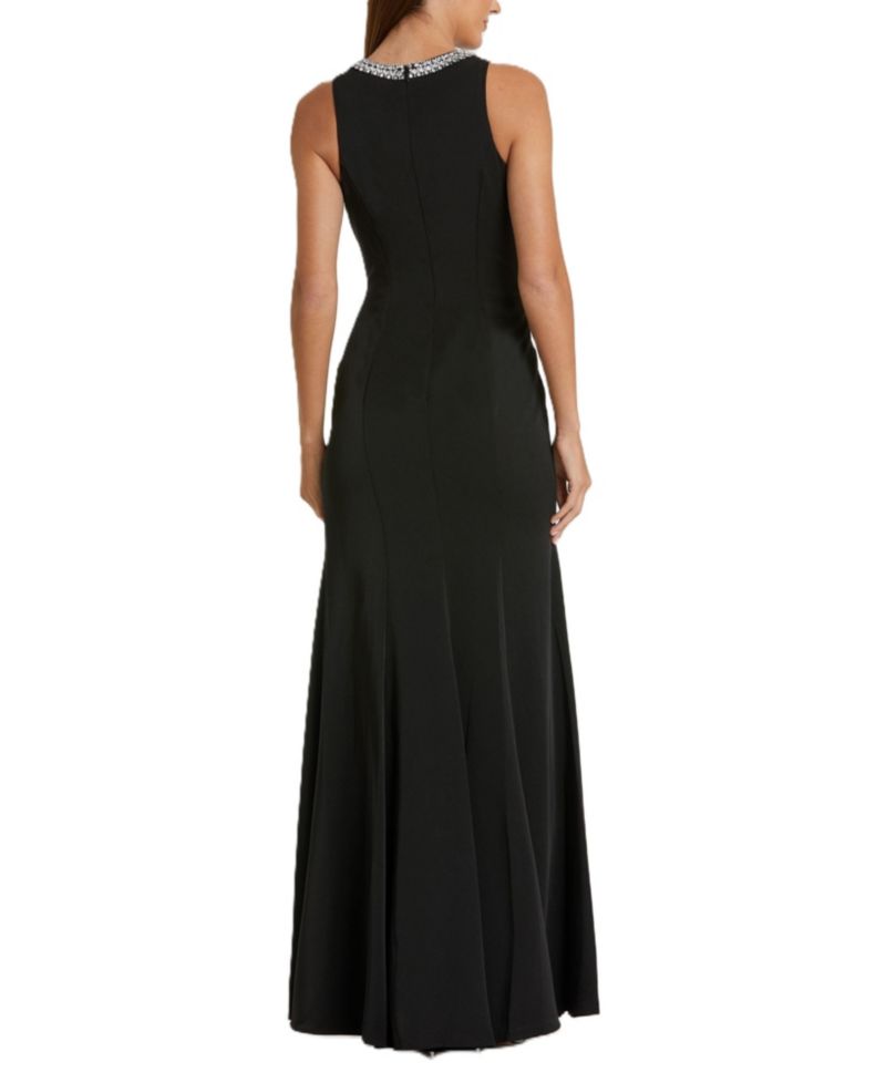 Women's Ieena Embellished Neck Trumpet Gown