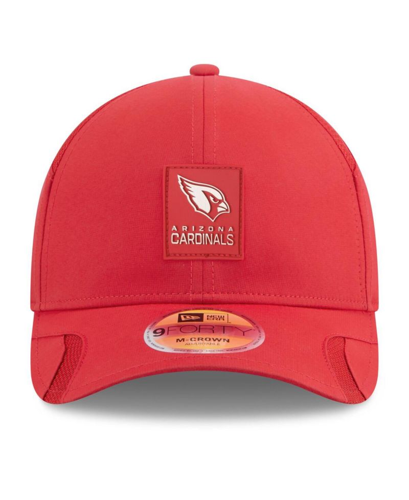 Men's Cardinal Arizona Cardinals 2025 Sideline M-Crown 9FORTY Adjustable Hat
