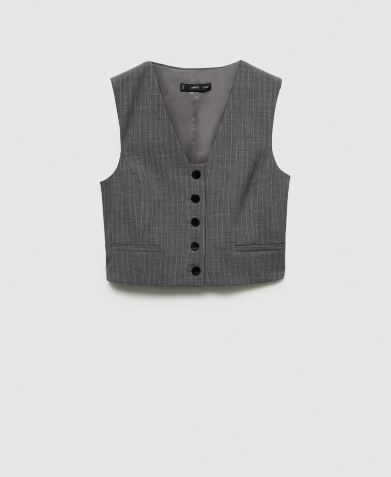 Women's Pinstriped Suit Vest