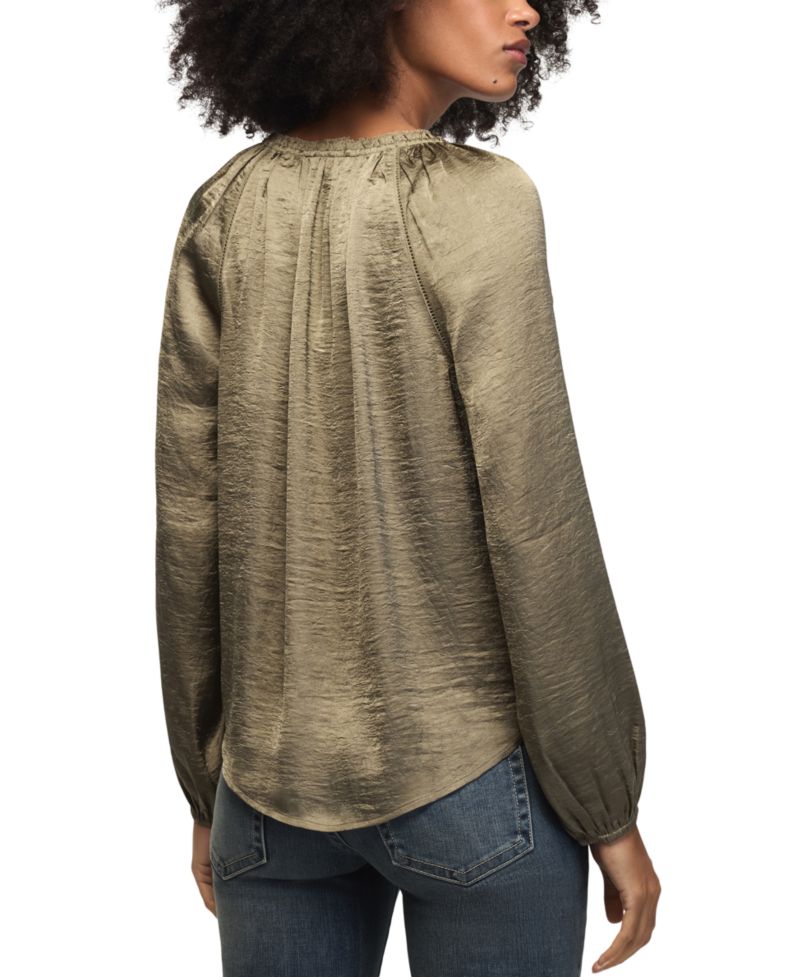 Women's Long-Sleeve Raglan Peasant Top