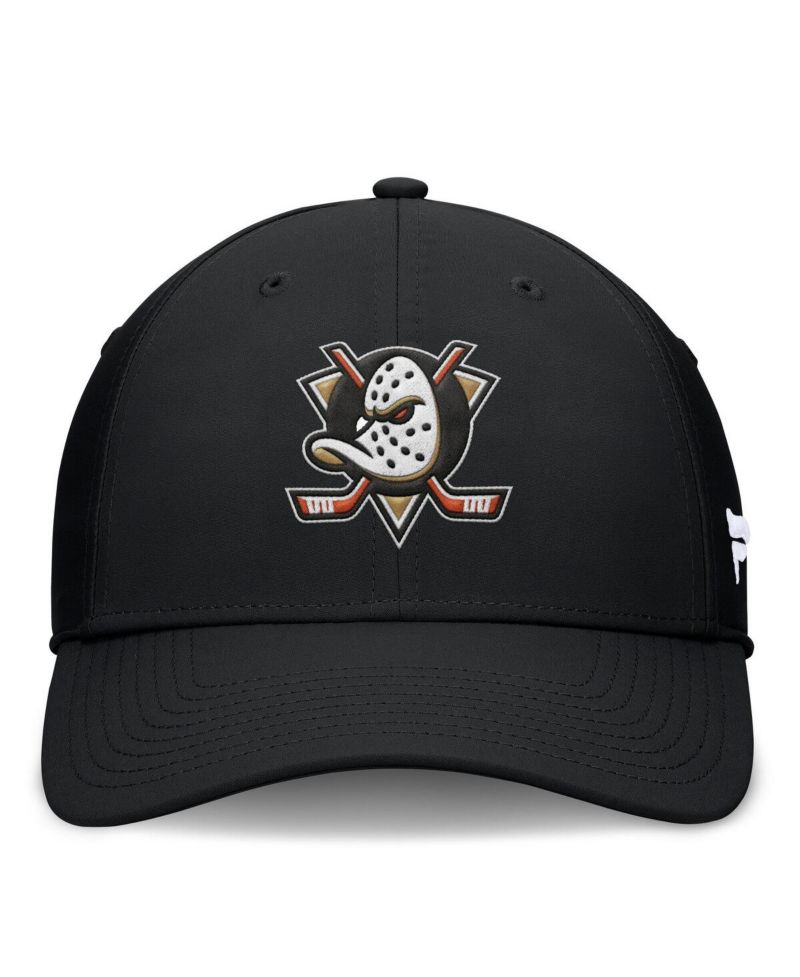 Men's Black Anaheim Ducks Core Primary Logo Flex Hat