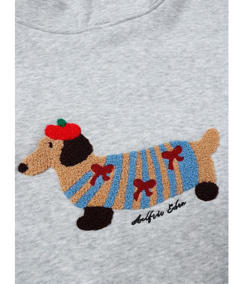 Women's Cartoon Dachshund Pullover Hoodie