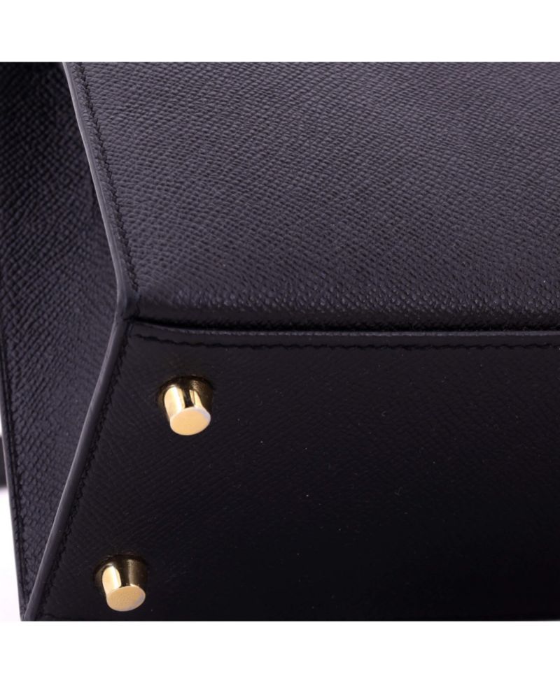 Pre-Owned Herm&eacute;s Kelly 25 Leather Gold-Tone Hardware Satchel