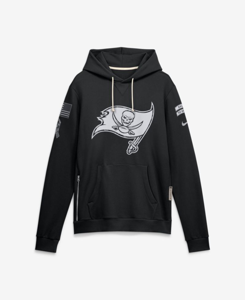 Men's Black Tampa Bay Buccaneers 2026 Salute to Service Sideline Pullover Hoodie