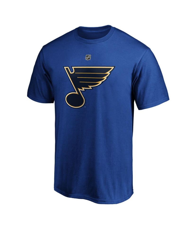 Men's Torey Krug Blue St. Louis Blues Authentic Stack Name and Number T-shirt
