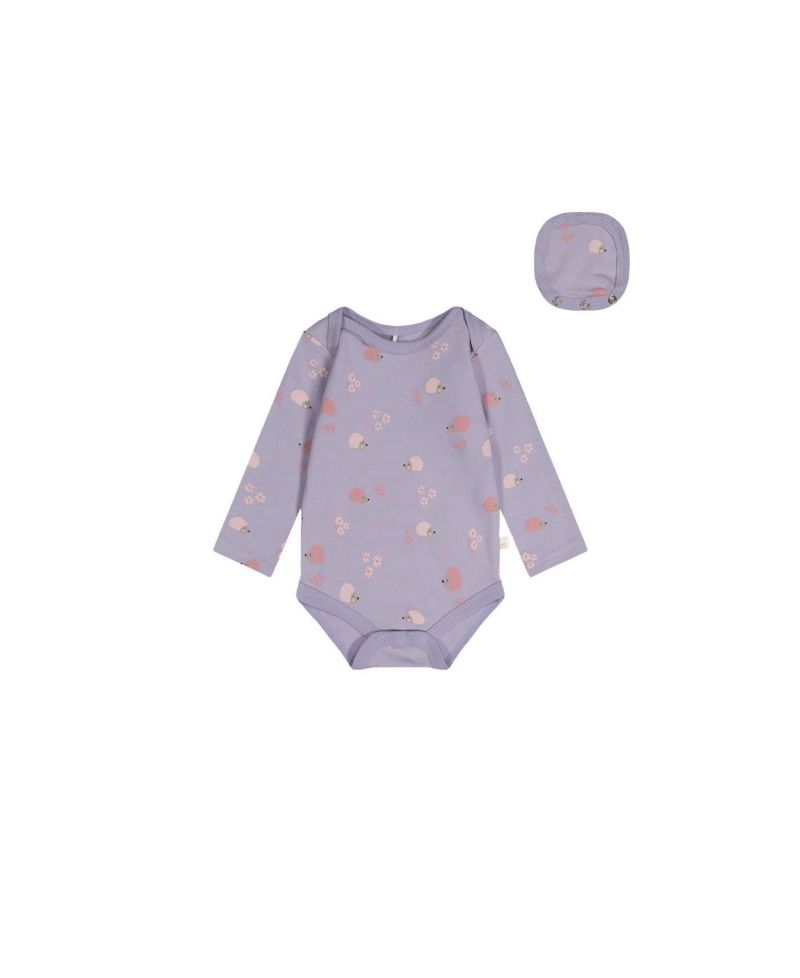 Baby Girls 3M TO 24M Cotton Onesie Hedgehog Print