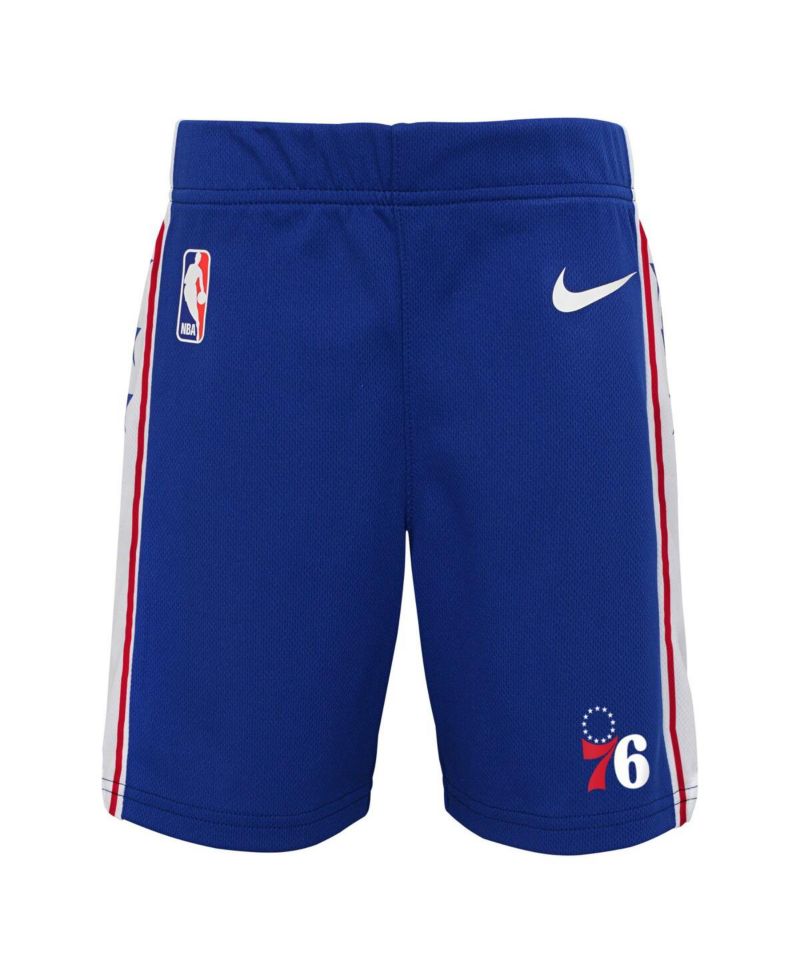 Little Boys and Girls Royal Philadelphia 76ers Icon Replica Shorts
