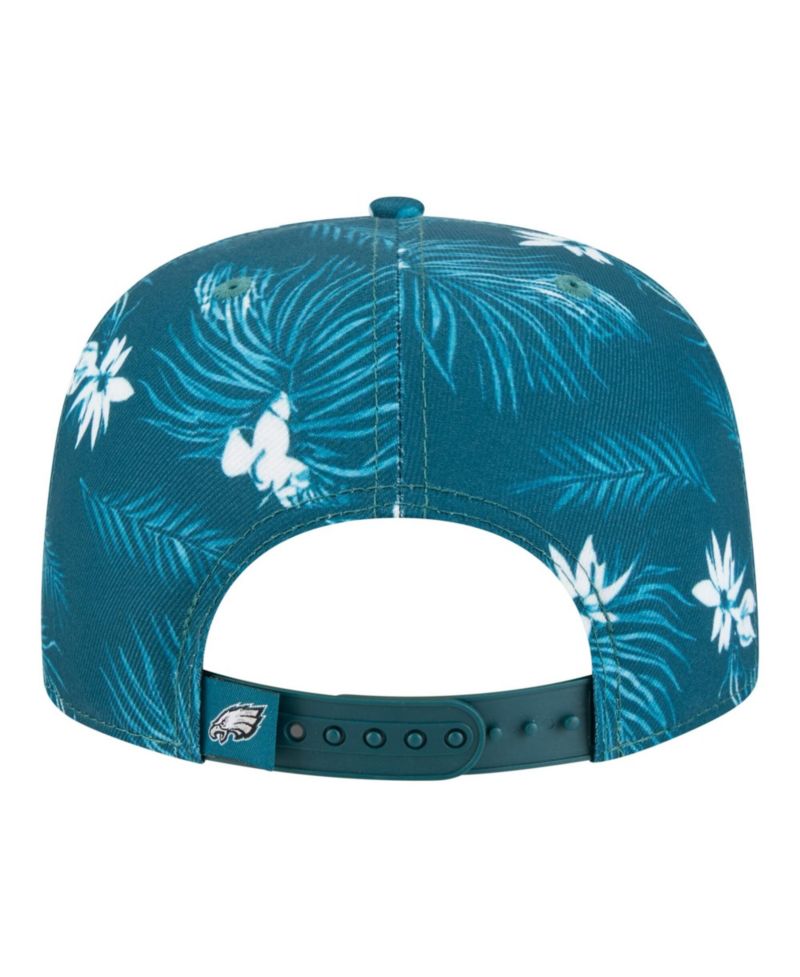 Men's Midnight Green Philadelphia Eagles Palm Print A-Frame 9FIFTY Snapback Hat