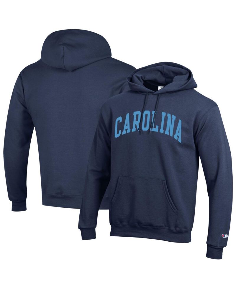 Men's Carolina Blue North Carolina Tar Heels Basic Arch Fleece Pullover Hoodie Sweatshirt