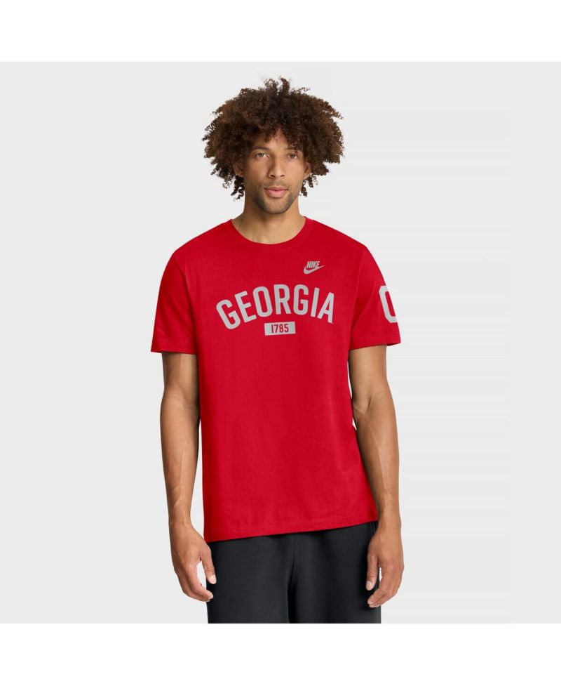 Men's Red Georgia Bulldogs Legacy Arch T-Shirt