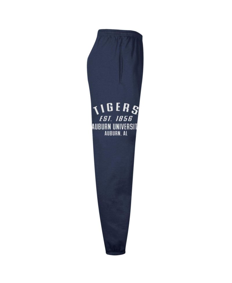 Men's Navy Auburn Tigers Powerblend Banded Fleece Sweatpants