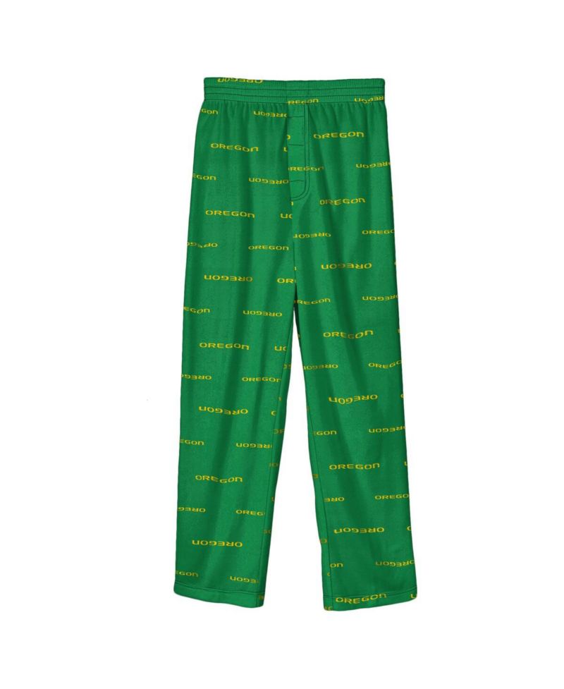 Big Boys and Girls Green Oregon Ducks All-Over Team Logo Pants