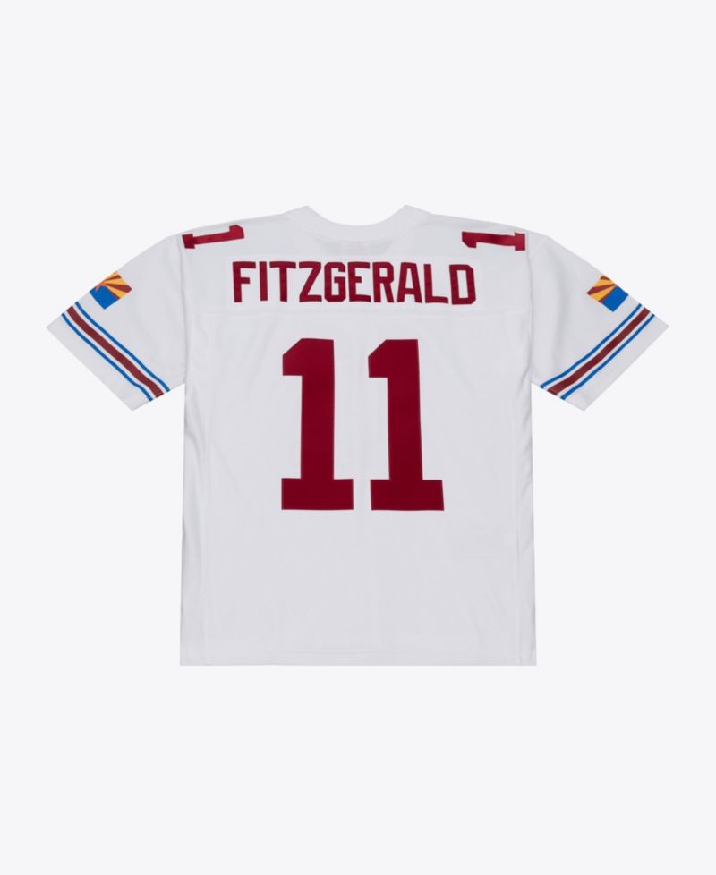 Men's Mitchell Ness Larry Fitzgerald White Arizona Cardinals 2004 Legacy Replica Player Jersey