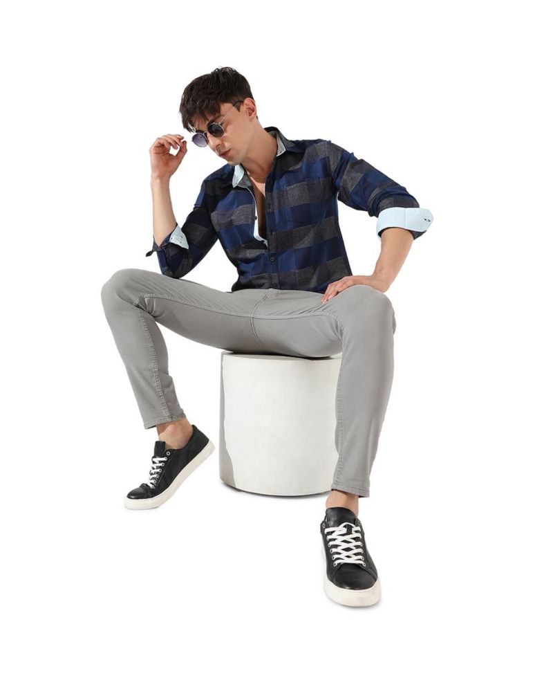 Men's Men Full Sleeve Checkered Casual Shirt