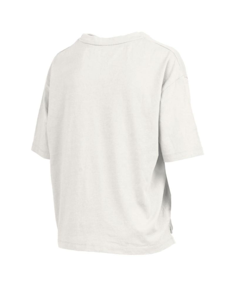 Women's White Arizona Wildcats Elena Oversized Slub T-Shirt