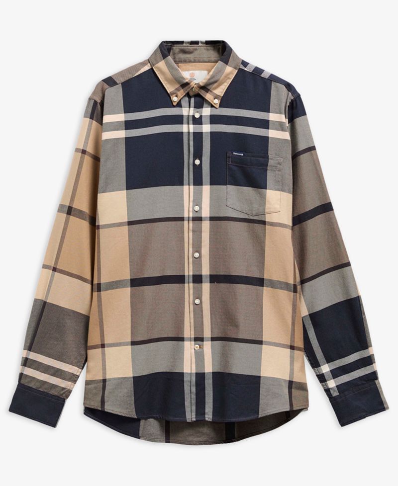 Men's Dunoon Tailored-Fit Tartan Twill Shirt
