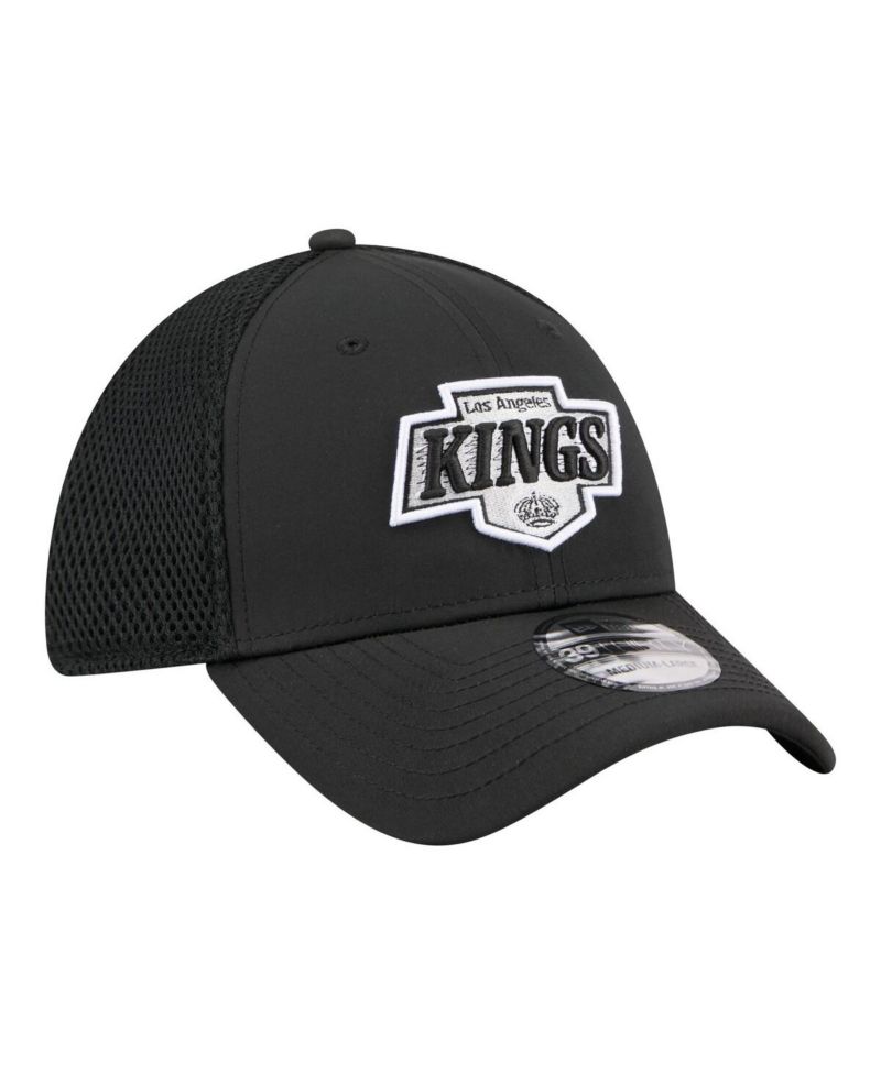Men's Black Los Angeles Kings Logo 39THIRTY Flex Hat