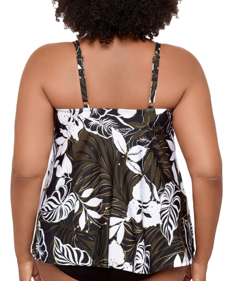 Plus Size Elle Dorado Love Knot Underwired Tankini Top