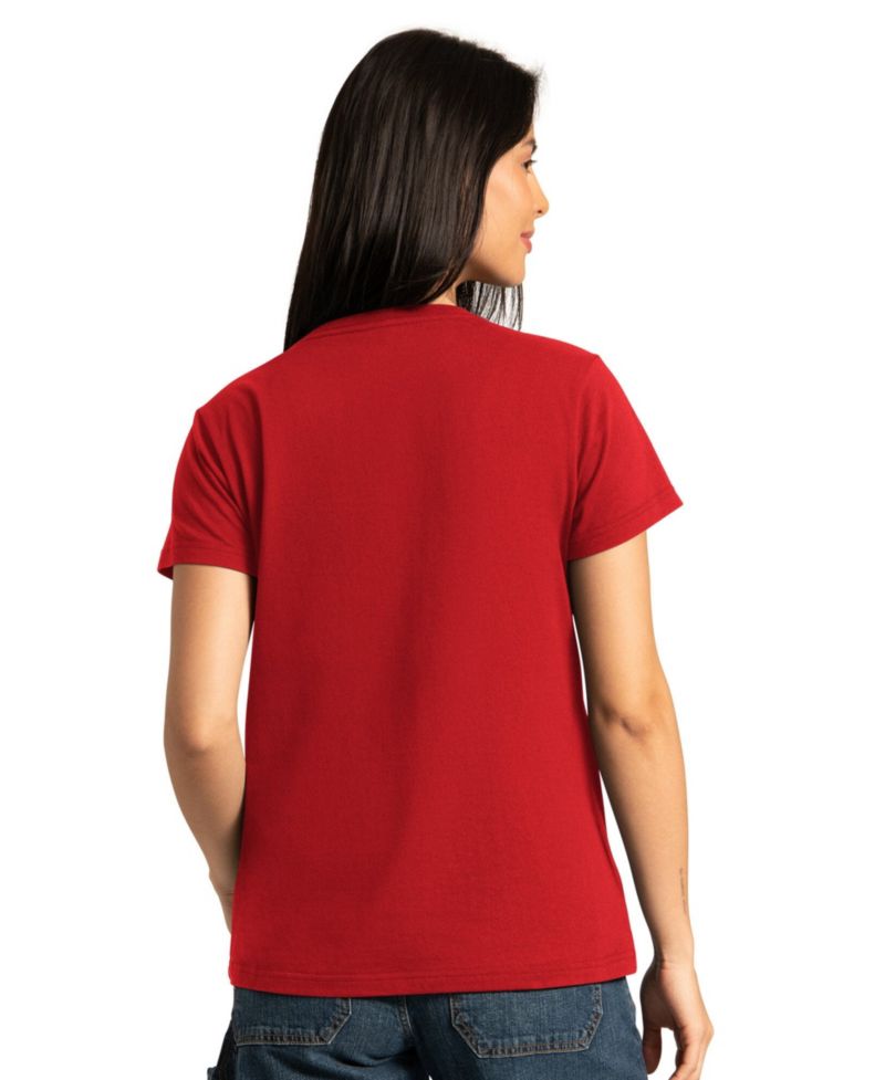 Women's Red/Ash Atlanta Falcons Short Sleeve & Long Sleeve T-Shirt Combo Pack