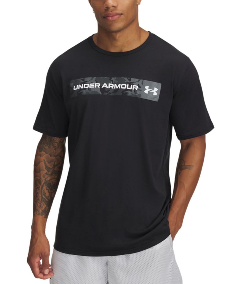 Men's Camo Panel Logo Graphic T-Shirt