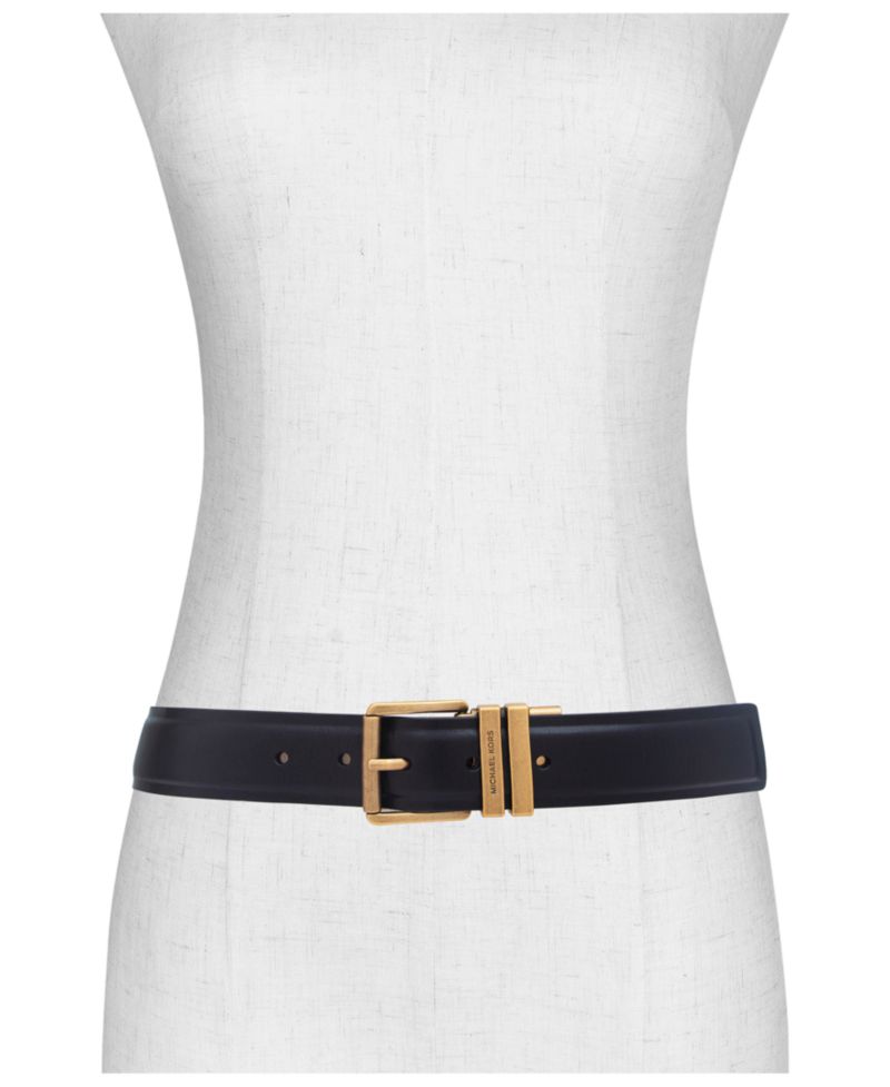 Micheal Kors Women's Flattened Edge Reversible Belt