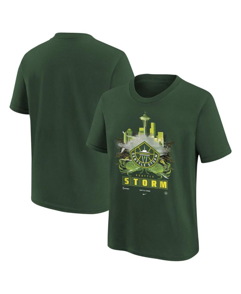Big Boys and Girls Green Seattle Storm Original Content Max90 T-Shirt