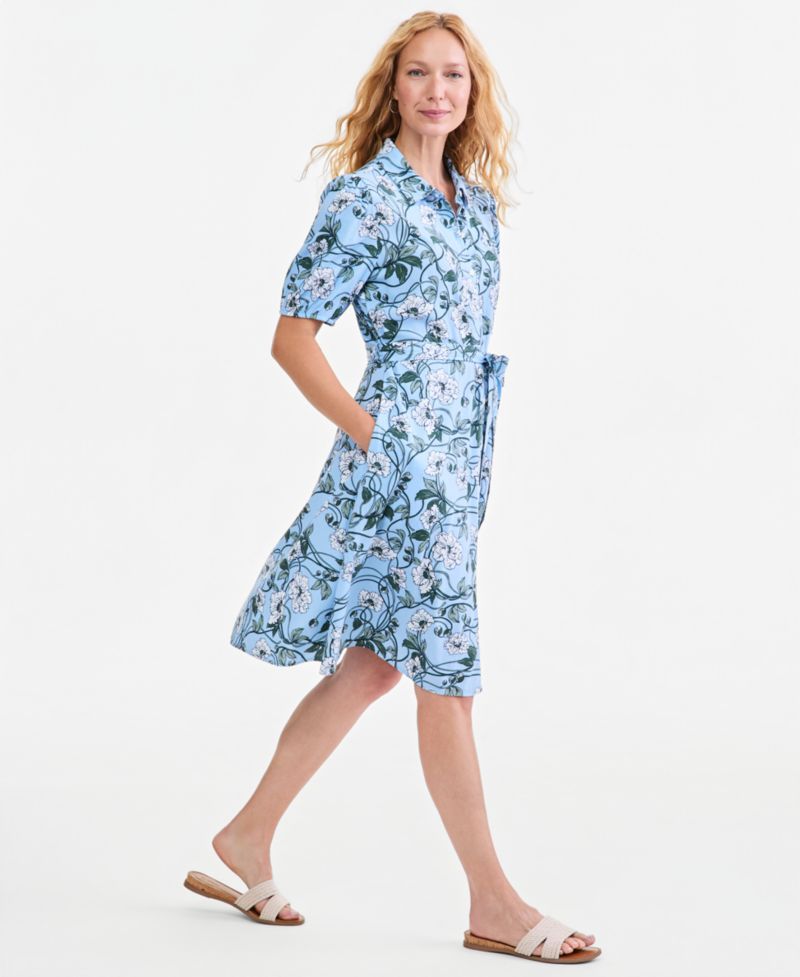 Women's Printed Shirt Dress