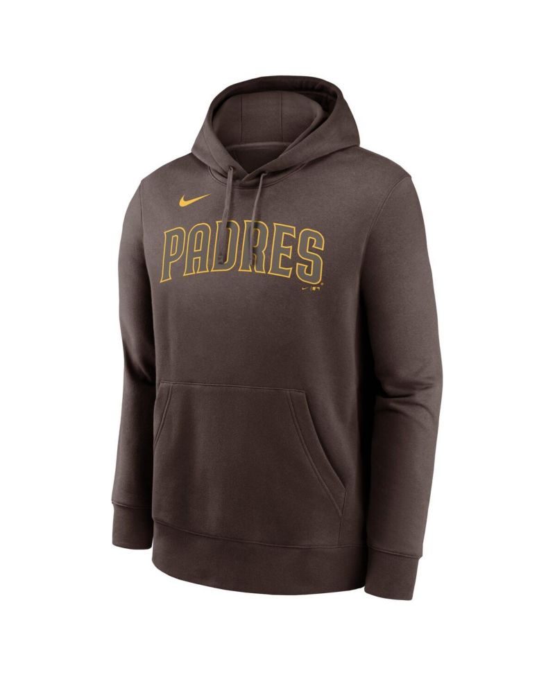 Men's Fernando Tatis Jr. Brown San Diego Padres Player Name & Number Club Fleece Pullover Hoodie