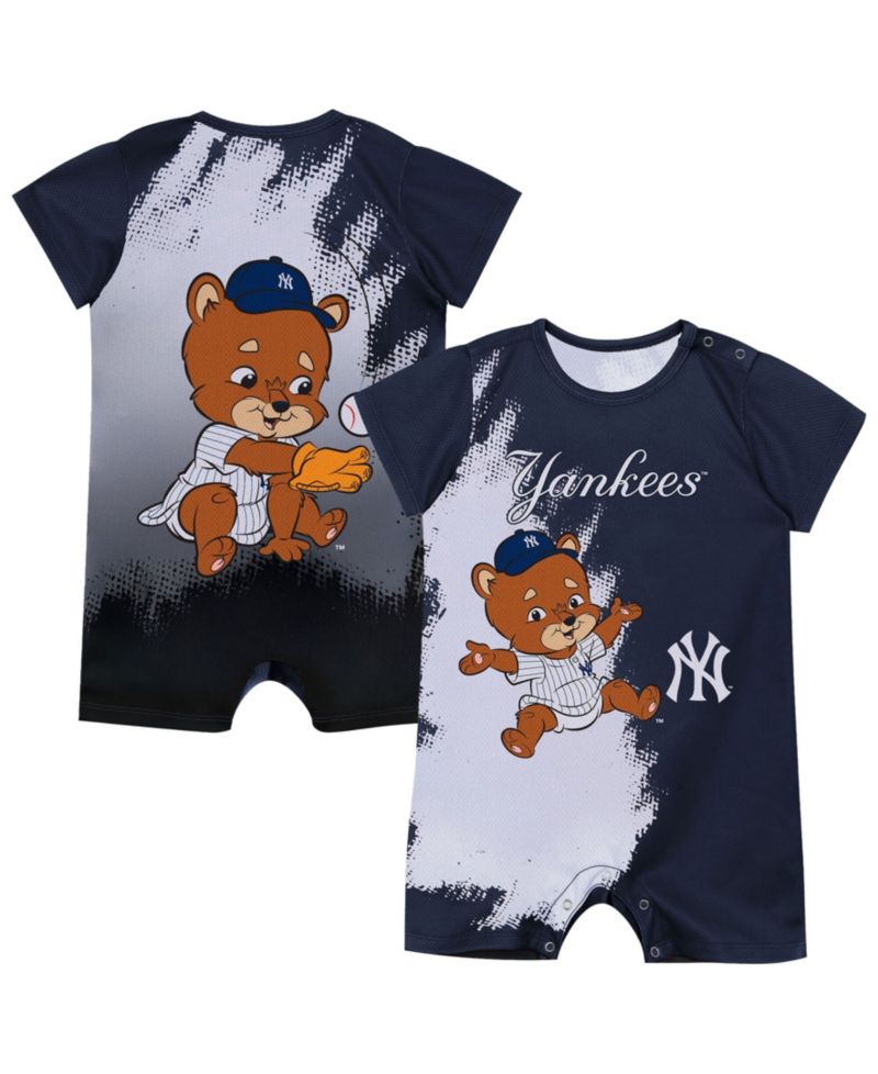 Baby Boys and Girls Navy New York Yankees Baby Mascot Bodysuit