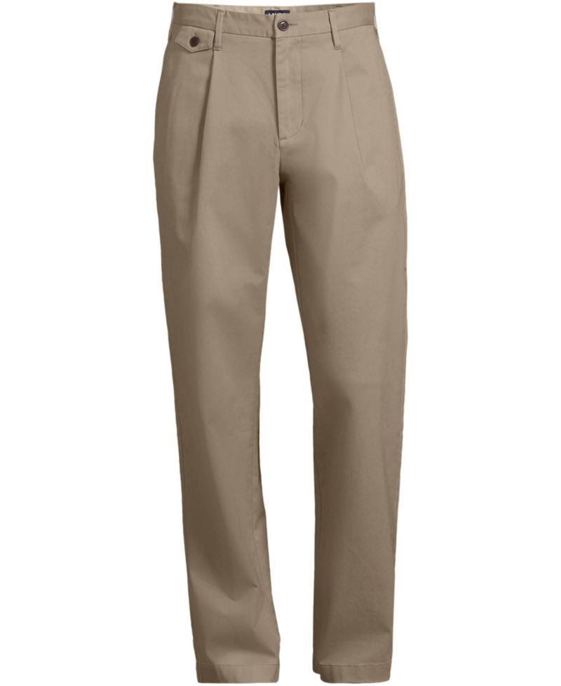 Men's Knockabout Comfort Waist Relaxed Fit Pleated Front Chino Pant