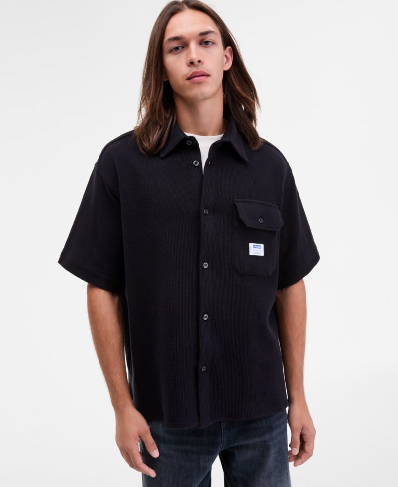 Men's Ebaffino Relaxed-Fit Short-Sleeve Shirt