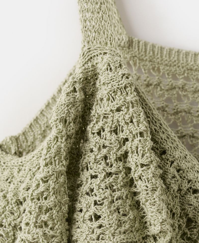 Women's Ruffled Crocheted Top