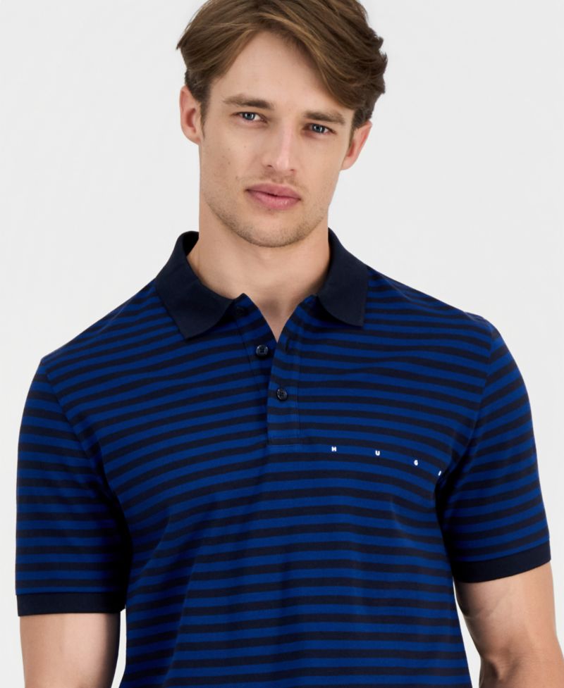 HUGO Men's Demspolo Striped Polo Shirt