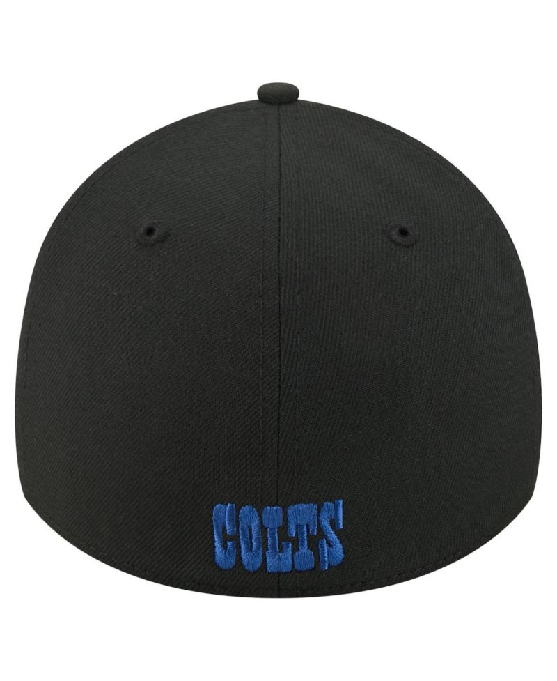 Men's Black Indianapolis Colts Core Team 39THIRTY Flex Hat