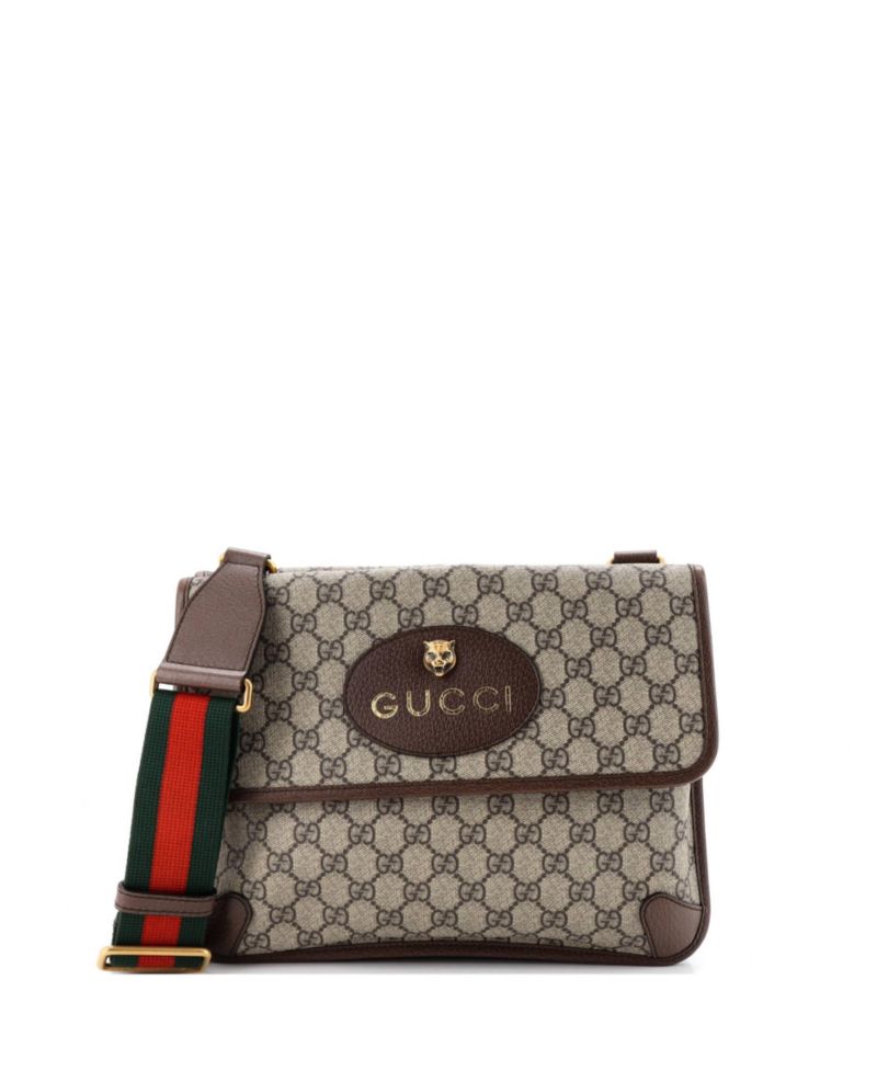 Medium Neo Vintage Flap Messenger GG Coated Canvas