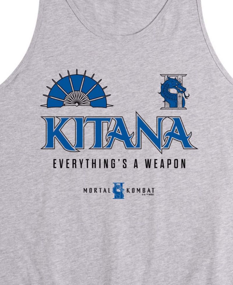 Men's Mortal Kombat Kitana Sleeveless Graphic Tank Top